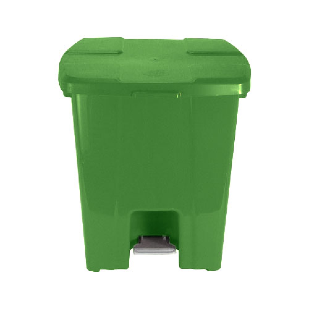 Cesto de Lixo Quadrado com Pedal 30 Litros Verde
