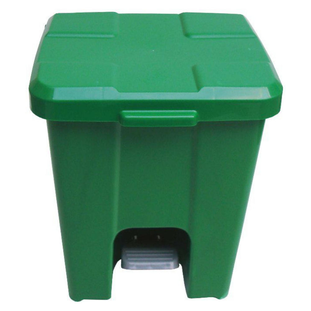 Cesto de Lixo Quadrado com Pedal 15 Litros Verde