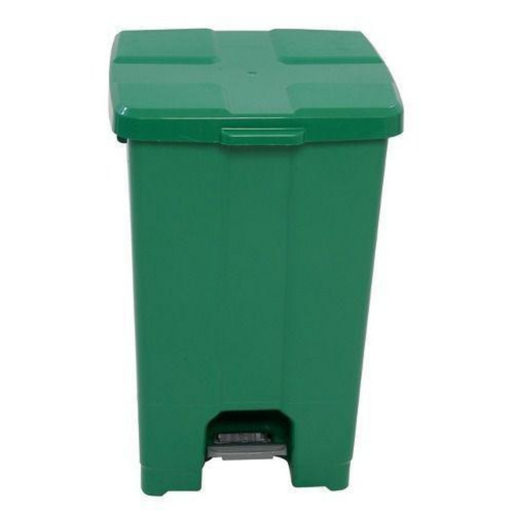 Cesto de Lixo Quadrado com Pedal 60 Litros Verde
