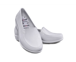 Sapato Social de Segurança Feminino Sticky Shoes Branco